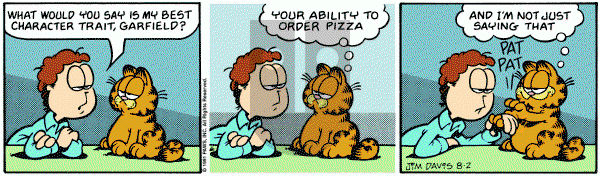 Garfield on Friday August 2, 1991 Comic Strip