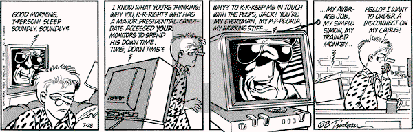 Doonesbury on Tuesday July 28, 1987 Comic Strip