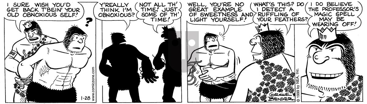 Alley Oop - Thursday January 28, 1999 Comic Strip