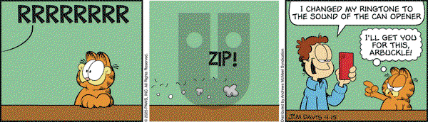 Garfield on Tuesday April 15, 2025 Comic Strip