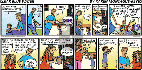 Clear Blue Water on Sunday August 8, 2004 Comic Strip