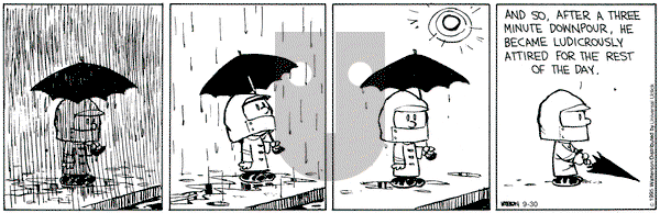 Calvin and Hobbes on Wednesday September 30, 2015 Comic Strip