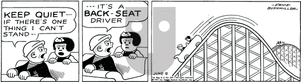 Nancy on Tuesday June 8, 1971 Comic Strip