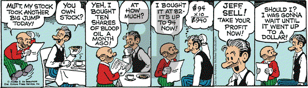 Mutt & Jeff - Wednesday September 4, 2019 Comic Strip