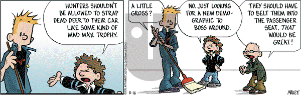 Frazz on Wednesday November 16, 2016 Comic Strip