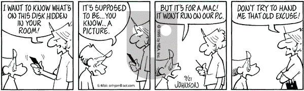 Arlo and Janis on Thursday September 21, 1995 Comic Strip