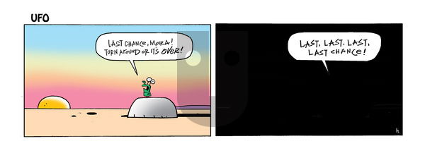 UFO on Wednesday April 16, 2025 Comic Strip
