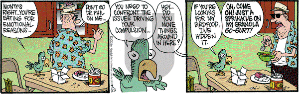 Monty on Tuesday April 23, 2013 Comic Strip