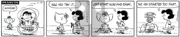 Peanuts on Wednesday June 19, 1963 Comic Strip