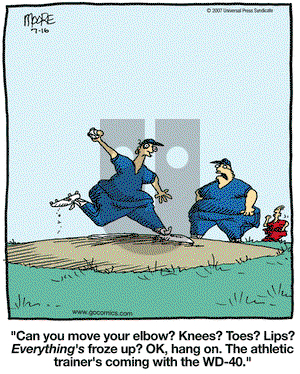 In the Bleachers on Monday July 16, 2007 Comic Strip