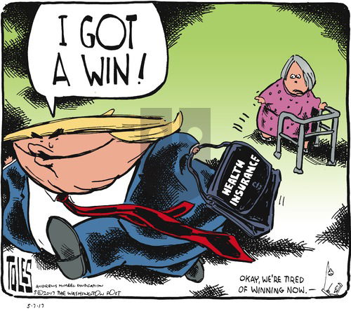 Tom Toles on Sunday May 7, 2017 Comic Strip