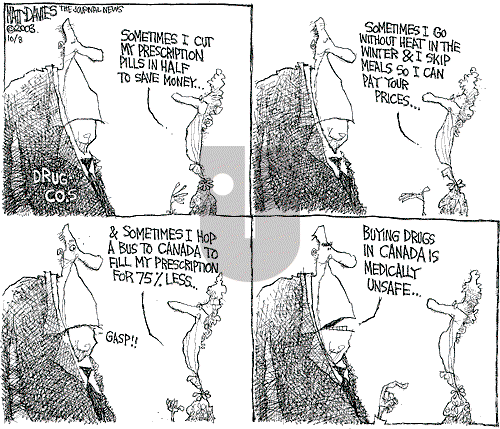 Matt Davies on Tuesday October 7, 2003 Comic Strip