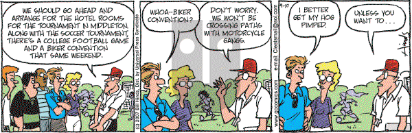 Cleats - Monday September 10, 2007 Comic Strip