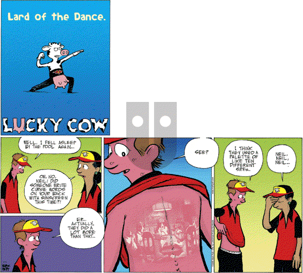 Lucky Cow on Sunday August 13, 2006 Comic Strip