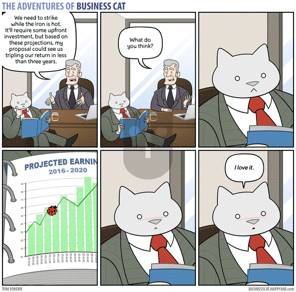 The Adventures of Business Cat on Monday December 12, 2016 Comic Strip