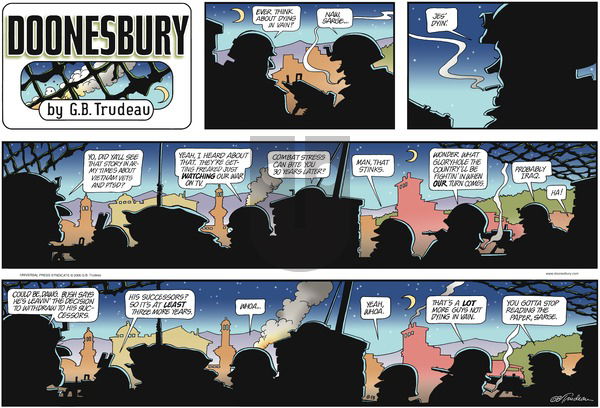 Doonesbury on Sunday August 13, 2006 Comic Strip