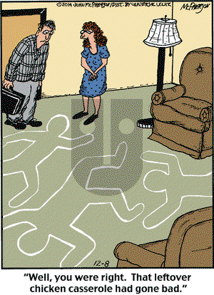 Close to Home on Monday December 8, 2014 Comic Strip