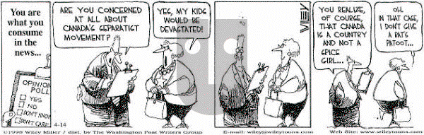 Non Sequitur on Tuesday April 14, 1998 Comic Strip