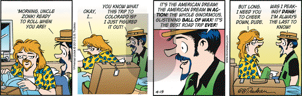 Doonesbury - Monday April 15, 2013 Comic Strip