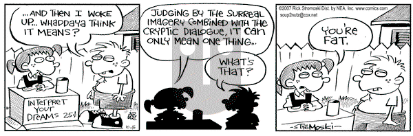 Soup to Nutz - Old on Tuesday October 16, 2007 Comic Strip