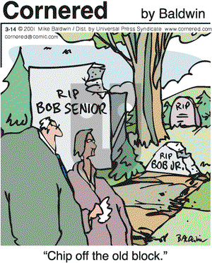 Cornered on Wednesday March 14, 2001 Comic Strip