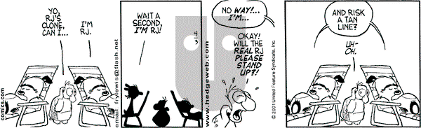 Over the Hedge on Tuesday April 3, 2001 Comic Strip
