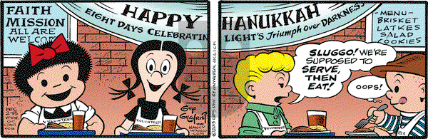Nancy on Monday December 2, 2013 Comic Strip