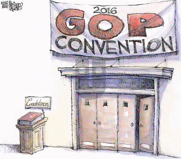 Matt Davies on Tuesday July 12, 2016 Comic Strip