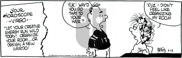 Luann on Monday June 13, 1988 Comic Strip