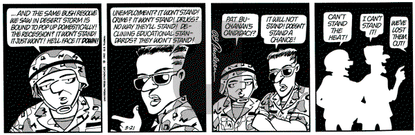 Doonesbury on Saturday March 21, 1992 Comic Strip