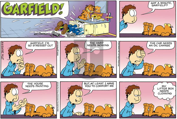 Garfield on Sunday March 9, 2003 Comic Strip