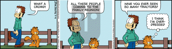 Garfield on Tuesday July 4, 2017 Comic Strip