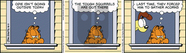 Garfield on Wednesday June 11, 2014 Comic Strip