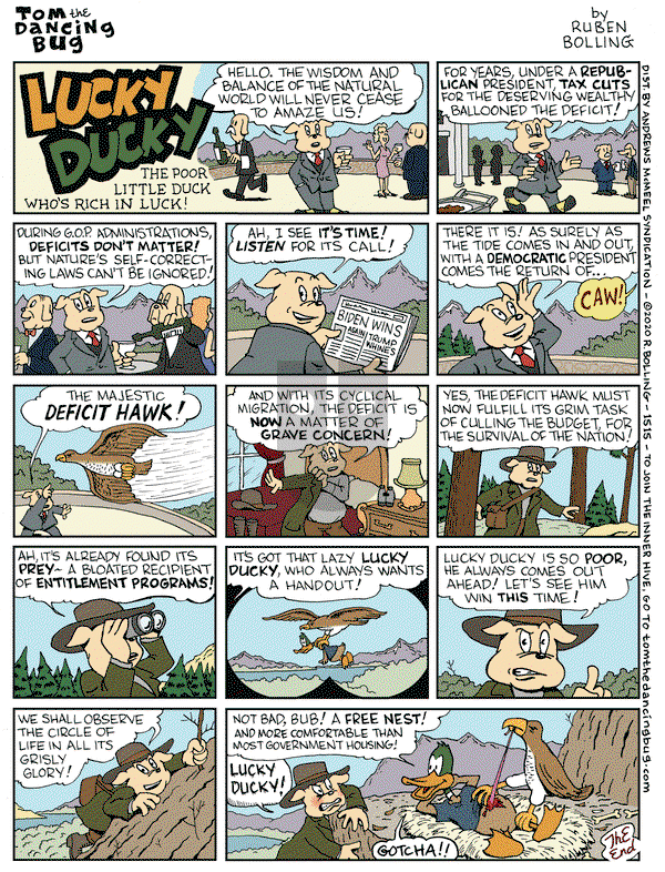 Tom the Dancing Bug on Friday December 4, 2020 Comic Strip