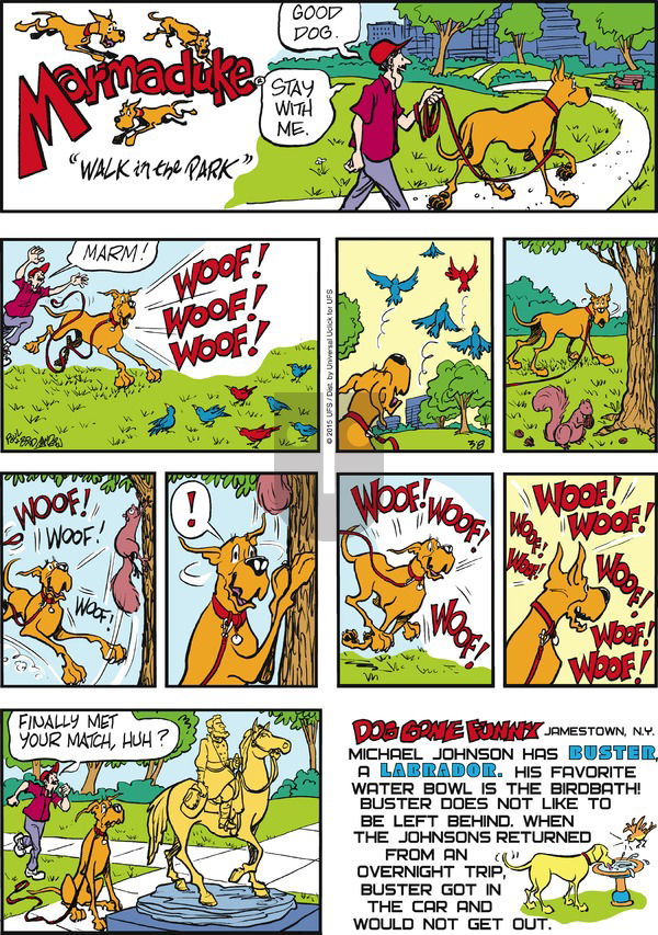 Marmaduke on Sunday March 8, 2015 Comic Strip