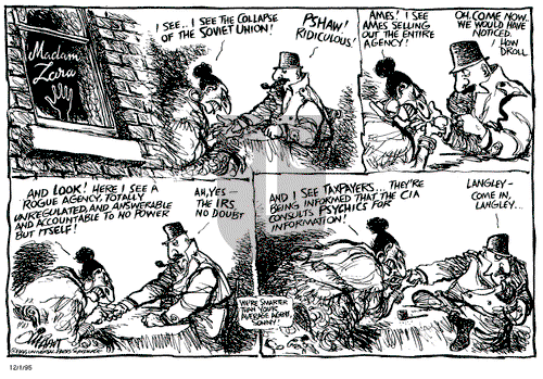 Pat Oliphant on Friday December 1, 1995 Comic Strip