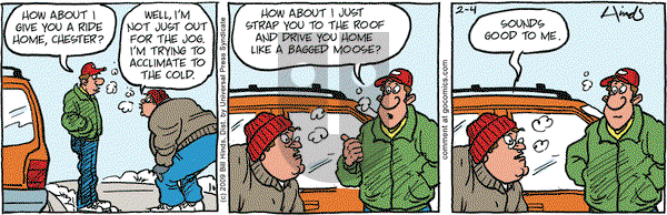 Cleats on Wednesday February 4, 2009 Comic Strip