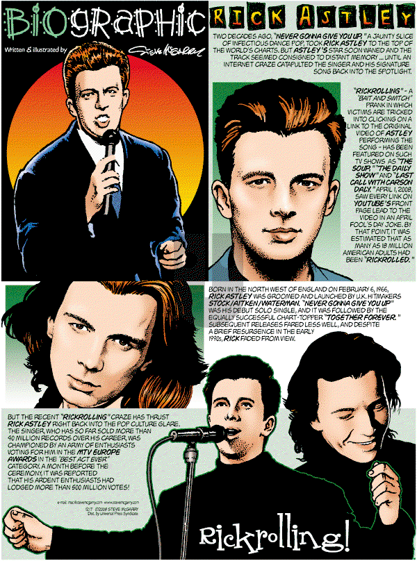 Biographic on Sunday December 7, 2008 Comic Strip