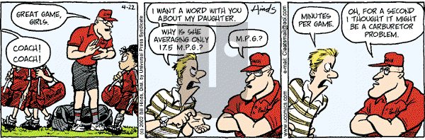 Cleats - Tuesday March 31, 2020 Comic Strip