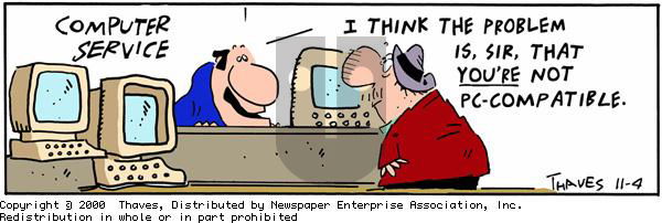 Frank and Ernest - Saturday November 4, 2000 Comic Strip