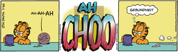 Garfield on Monday July 30, 2007 Comic Strip