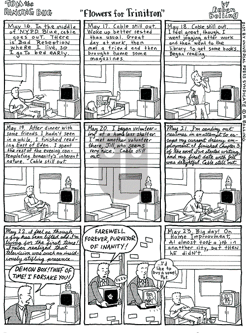 Tom the Dancing Bug on Saturday May 18, 2002 Comic Strip