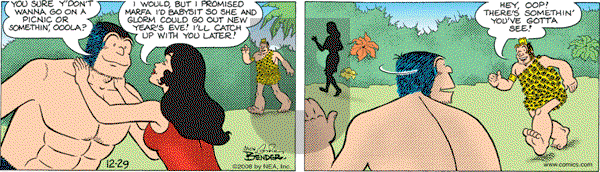 Alley Oop on Monday December 29, 2008 Comic Strip