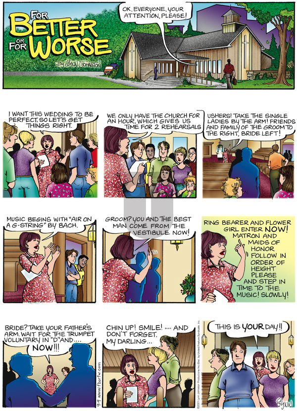 For Better or For Worse on Sunday September 9, 2001 Comic Strip