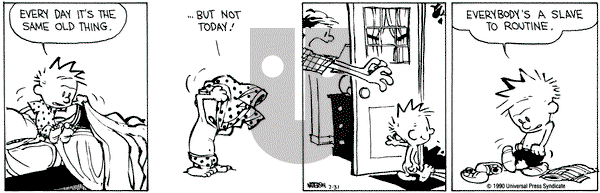 Calvin and Hobbes on Tuesday July 31, 1990 Comic Strip