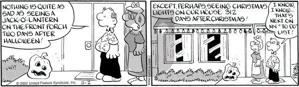Drabble on Saturday November 2, 2002 Comic Strip