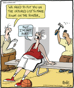 In the Bleachers on Tuesday October 30, 2001 Comic Strip