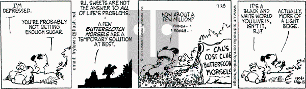 Over the Hedge on Monday July 28, 1997 Comic Strip