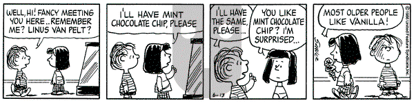 Peanuts on Friday June 13, 1986 Comic Strip