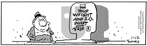 Frank and Ernest on Wednesday January 12, 2000 Comic Strip